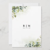 Groen de nacht voor de uitnodiging (Achterkant)