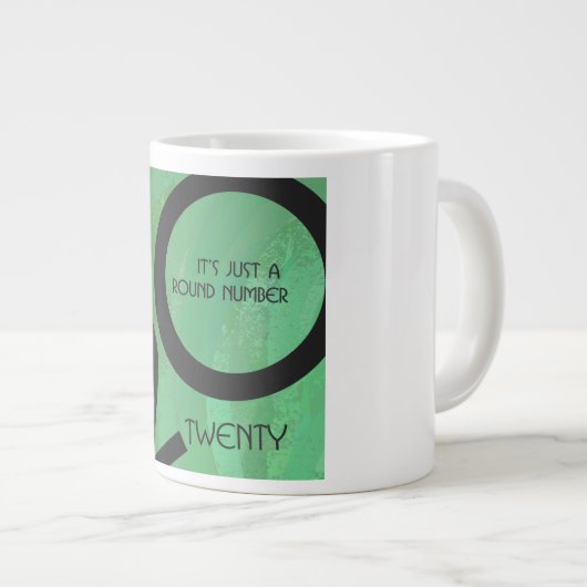 Groen Decennium 20e verjaardag Grote Koffiekop (Voorkant rechts)