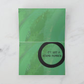 Groen Decennium 80th Birthday Kaart (Binnen)