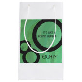 Groen Decennium 80th Birthday Klein Cadeauzakje (Voorkant)