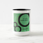 Groen Decennium 80th Birthday Mok (Midden)