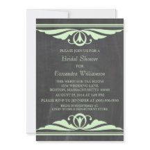 Groen deco-alkboardVrijgezellenfeest uitnodigen