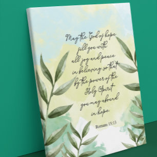 Groen Decoratieve Bijbel Verse Muur Canvas Afdruk