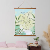 Groen Decoratieve Bijbel Verse Muur Hangend Wandkleed (Slaapkamer)