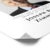 Groen Delen van een Herinnering Funeral Memorial F Poster (Hoek)