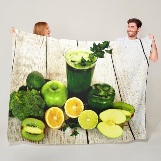 GROEN DELIGHT FLEECE DEKEN (In situ)