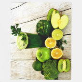 GROEN DELIGHT FLEECE DEKEN (Voorkant)
