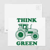 Groen denken briefkaart (Voorkant / Achterkant)