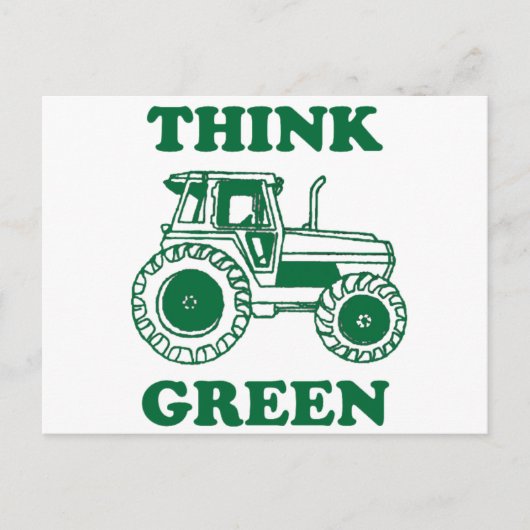 Groen denken briefkaart (Voorkant)