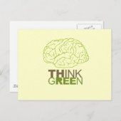 Groen denken briefkaart (Voorkant / Achterkant)