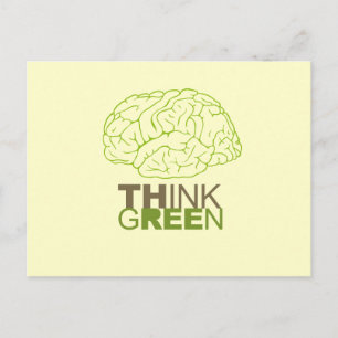 Groen denken briefkaart