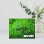 Groen denken briefkaart (Staand voorkant)