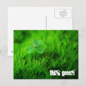 Groen denken briefkaart (Voorkant / Achterkant)