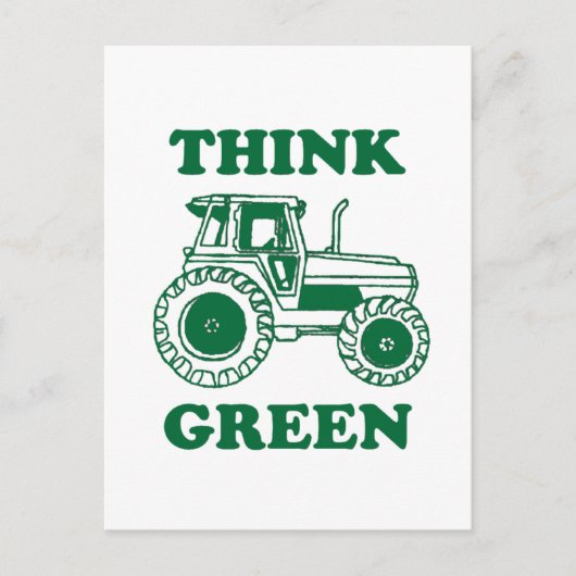 Groen denken briefkaart (Voorkant)