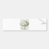 Groen denken bumpersticker (Voorkant)