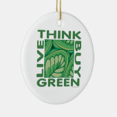 Groen denken keramisch ornament (Rechts)