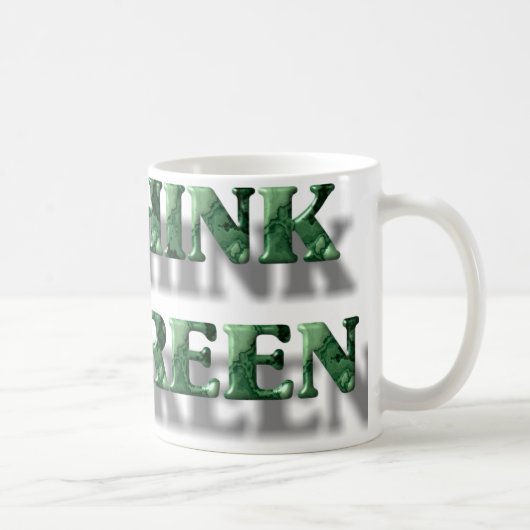 Groen denken koffiemok (Rechts)