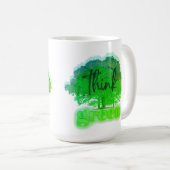 Groen denken koffiemok (Voorkant rechts)