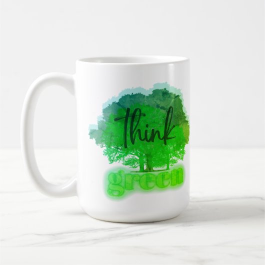 Groen denken koffiemok (Links)