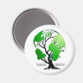 Groen denken magneet (Voorkant / Achterkant)