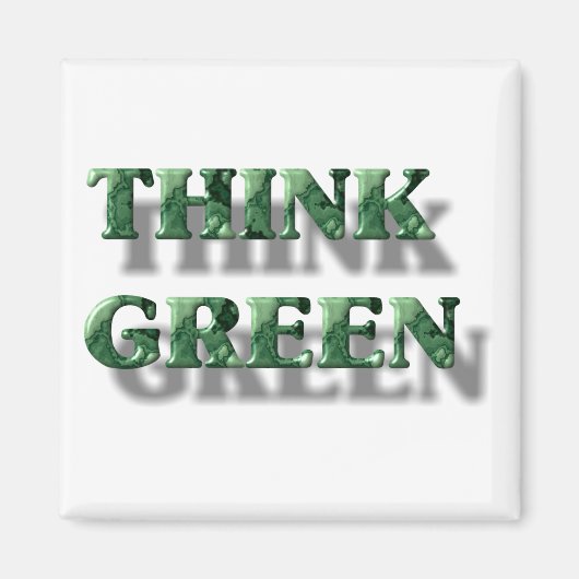 Groen denken magneet (Voorkant)