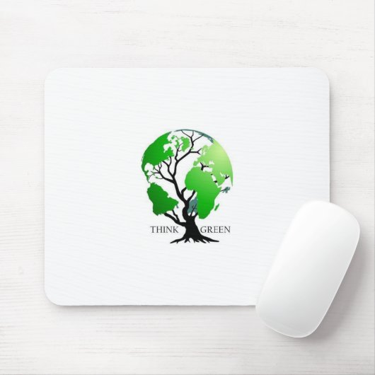 Groen denken muismat (Met muis)