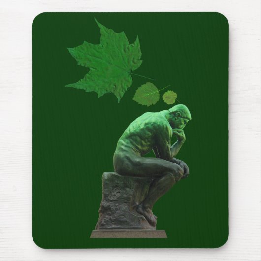 Groen denken muismat (Voorkant)