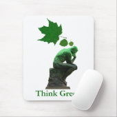 Groen denken muismat (Met muis)