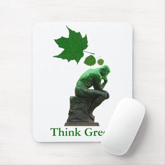 Groen denken muismat (Met muis)