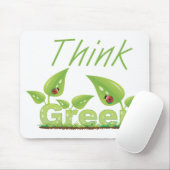 Groen denken muismat (Met muis)