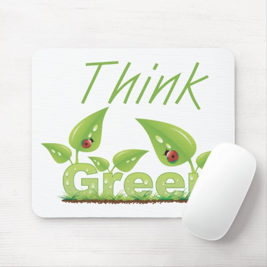 Groen denken muismat (Met muis)