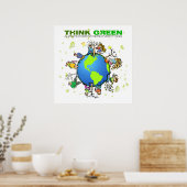 Groen denken - Plant een boom Poster (Keuken)