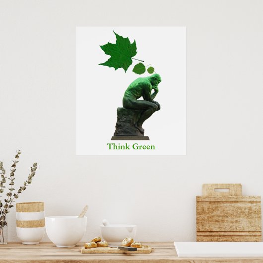 Groen denken poster (Keuken)