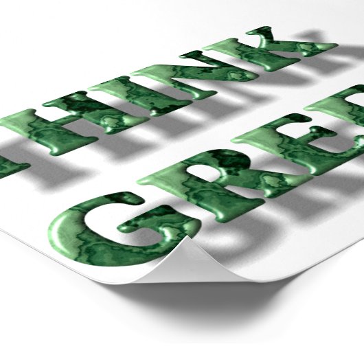 Groen denken poster (Hoek)