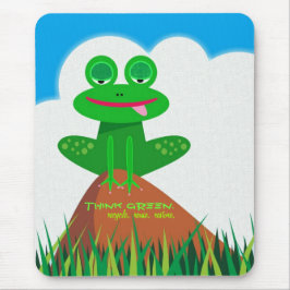 Groen denken: Recyclen, hergebruiken, herstellen.  Muismat