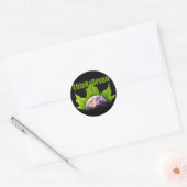 Groen denken ronde sticker (Envelop)