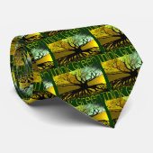 Groen denken stropdas (Opgerold)