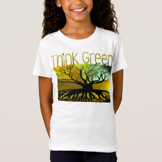 Groen denken t-shirt (Voorkant)
