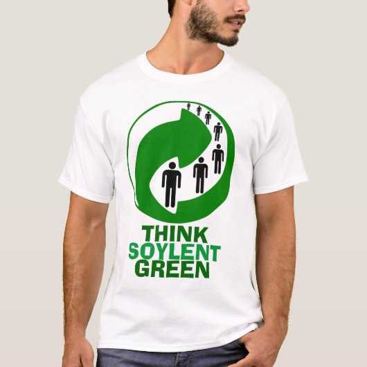 Groen denken t-shirt (Voorkant)