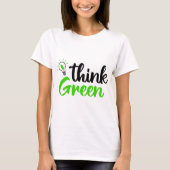 groen denken t-shirt (Voorkant)