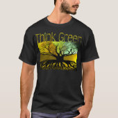 Groen denken t-shirt (Voorkant)