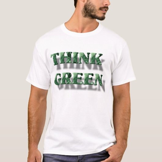 Groen denken t-shirt (Voorkant)
