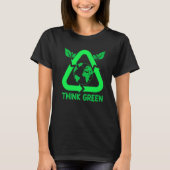 Groen denken t-shirt (Voorkant)