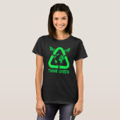 Groen denken t-shirt (Voorkant volledig)