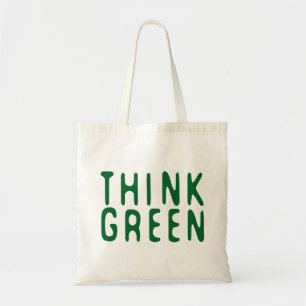 Groen denken tote bag