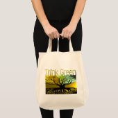 Groen denken tote bag (Voorkant (product))