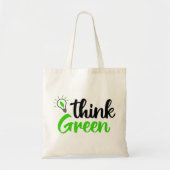 groen denken tote bag (Voorkant)