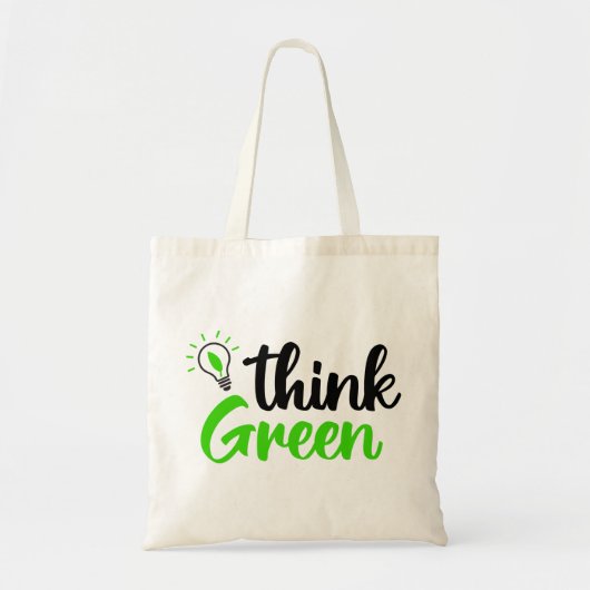 groen denken tote bag (Voorkant)