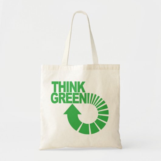 groen denken tote bag (Voorkant)