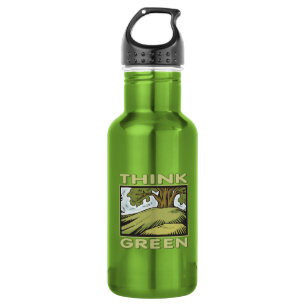 Groen denken waterfles